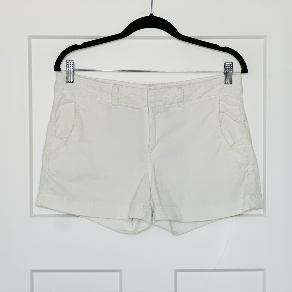 Athleta Women's White Corduroy Shorts